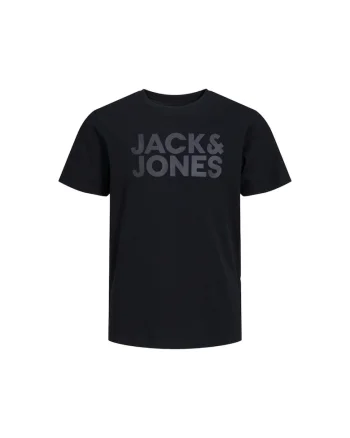 Tricou JACK &JONES Corp Logo JNR 35853, Negru