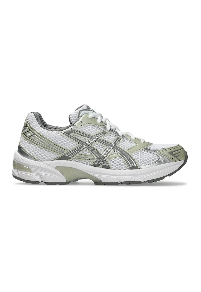 Pantofi sport cu insertii de material sintetic Gel 1130, Alb/Grej/Argintiu