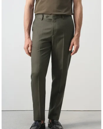 Pantaloni eleganti slim-fit Amalfi, Kaki