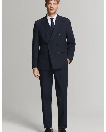 Pantaloni slim-fit Monaco, Bleumarin