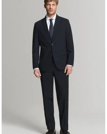 Pantaloni eleganti cu talie medie, Albastru ultramarin