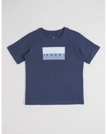Tricou cu imprimeu logo, Albastru lavanda/Bleumarin