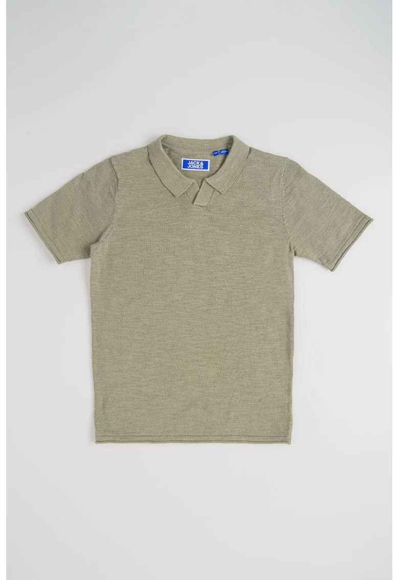 Tricou polo din bumbac organic, Verde sparanghel