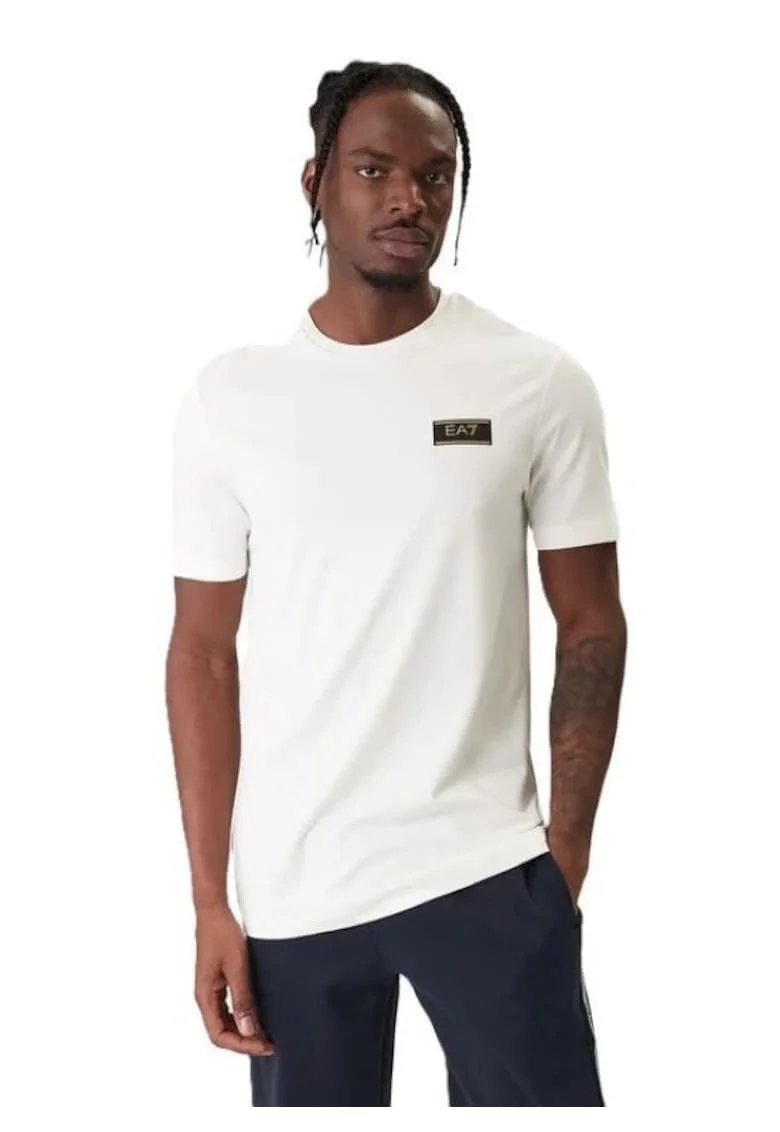 Tricou barbati  TRAIN PREMIUM LABEL M TEE SS VI PA, Viscoza, Alb, Alb