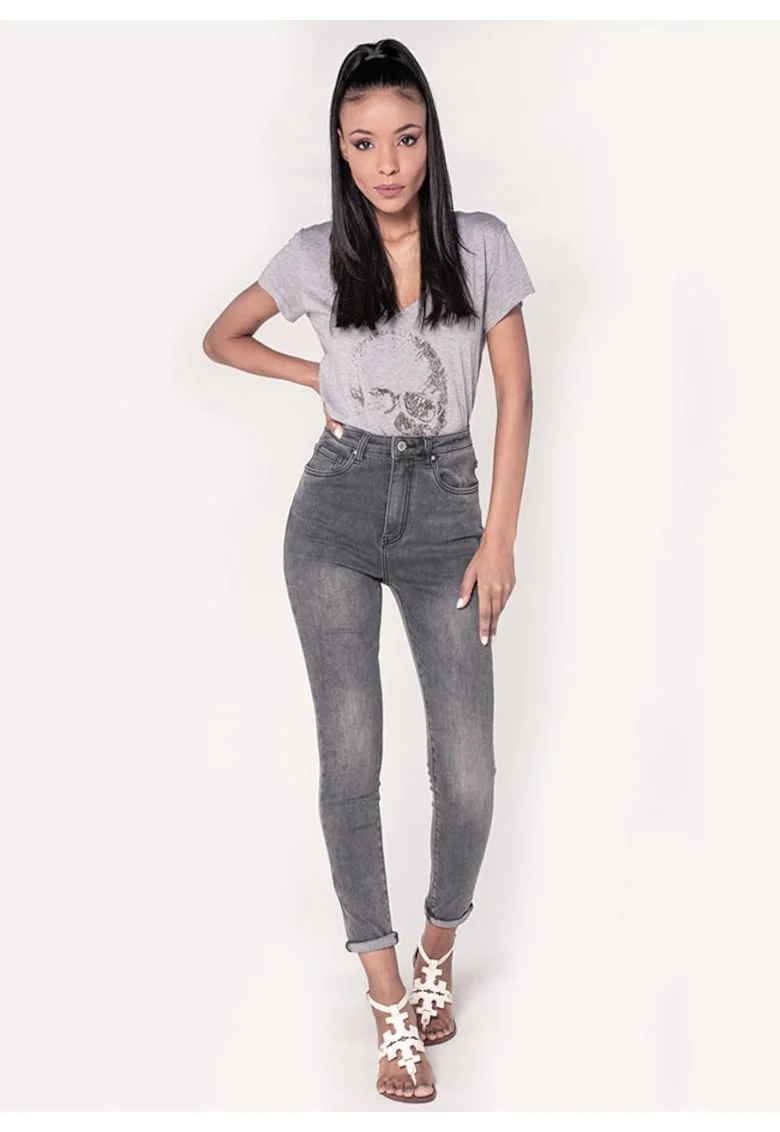 Blugi Dama Slim  Gri inchis P190-17A M9 19092, Gri