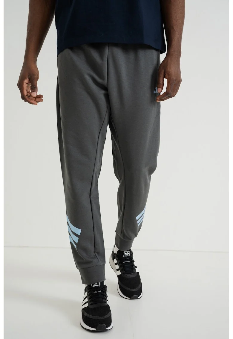 Pantaloni de trening regular fit cu talie ajustabila, Gri inchis