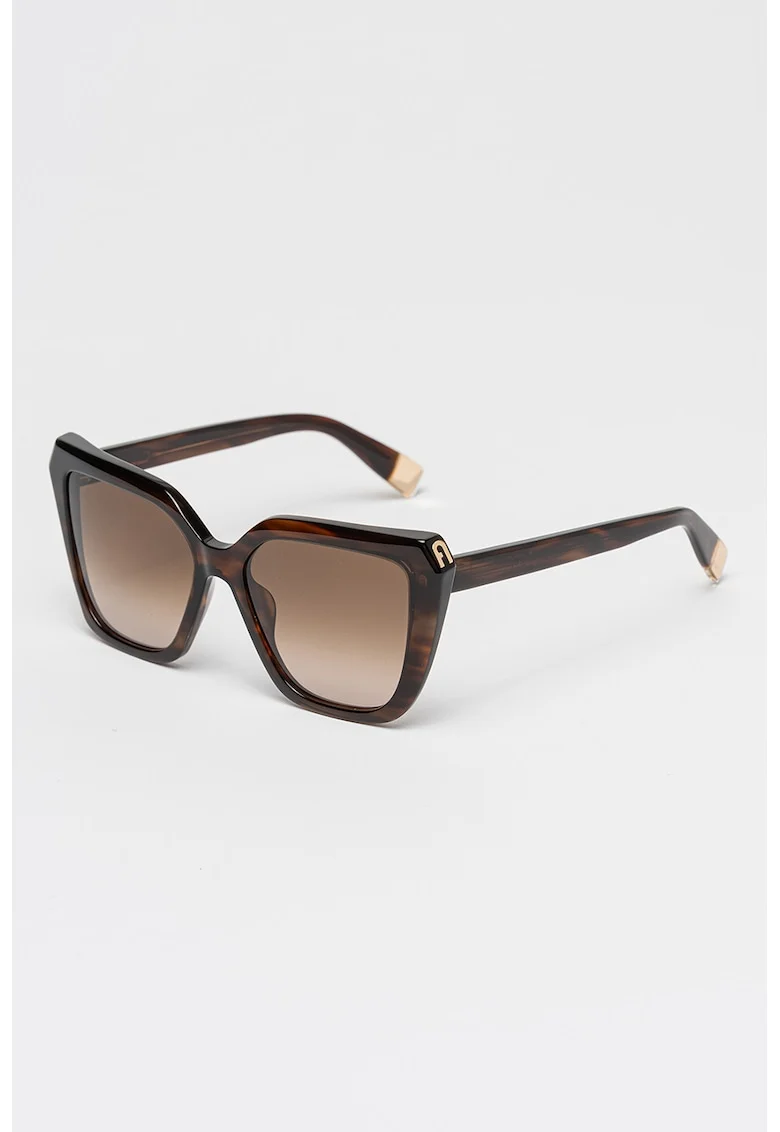 Ochelari de soare butterfly cu lentile in degrade, Maro inchis