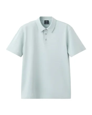 Tricou polo slim fit cu model pique, Verde pal
