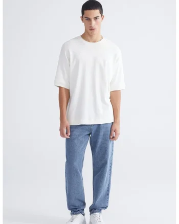 Blugi relaxed fit, Albastru
