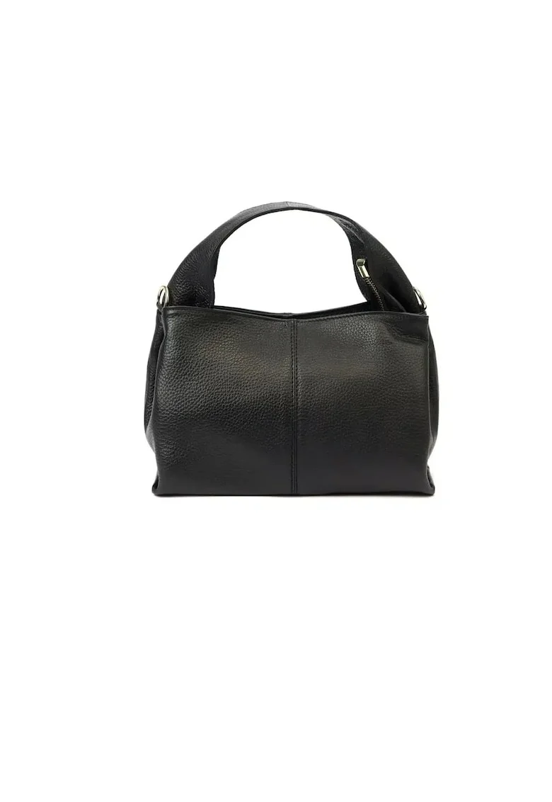 Geanta dama din piele naturala  Fiammadwqf, Negru, 32 x 16x 12 cm