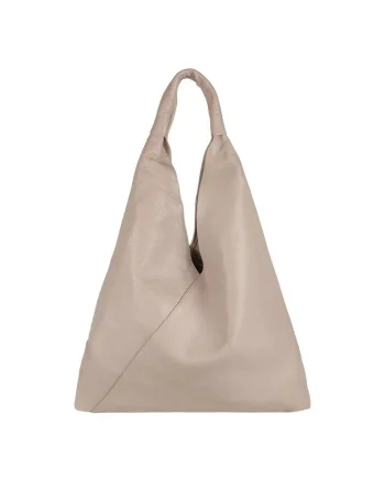 Geanta dama din piele naturala  Gioia, Roz, 58 x 45 x 12 cm
