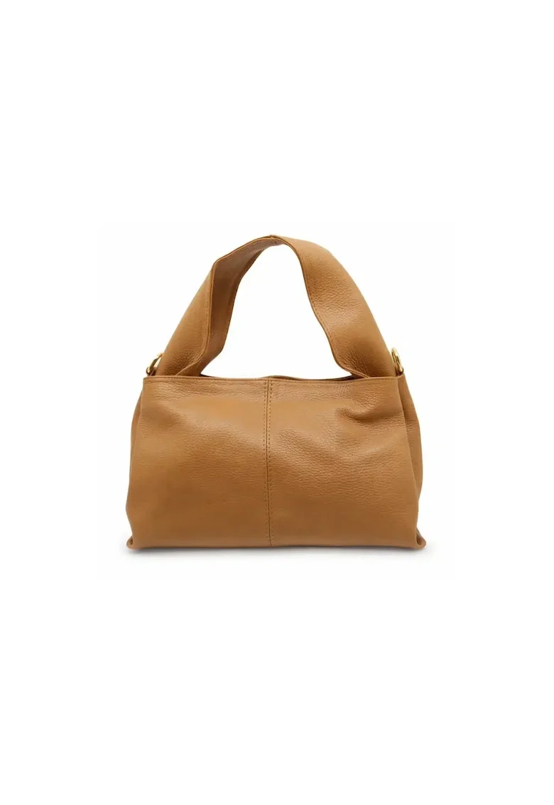 Geanta dama din piele naturala  Fiammadwqf, Coniac, 32 x 16x 12 cm