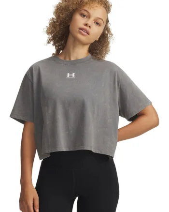 Tricou crop Rival Boxy, Gri