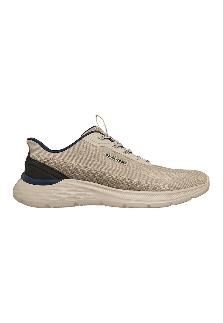 Pantofi sport din plasa Garner - Ellis, Negru/Maro taupe deschis