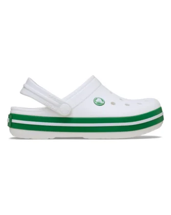Saboti  Crocband Toddlers New Clog 25-26 EU - C9 US Alb - White/Green Ivy