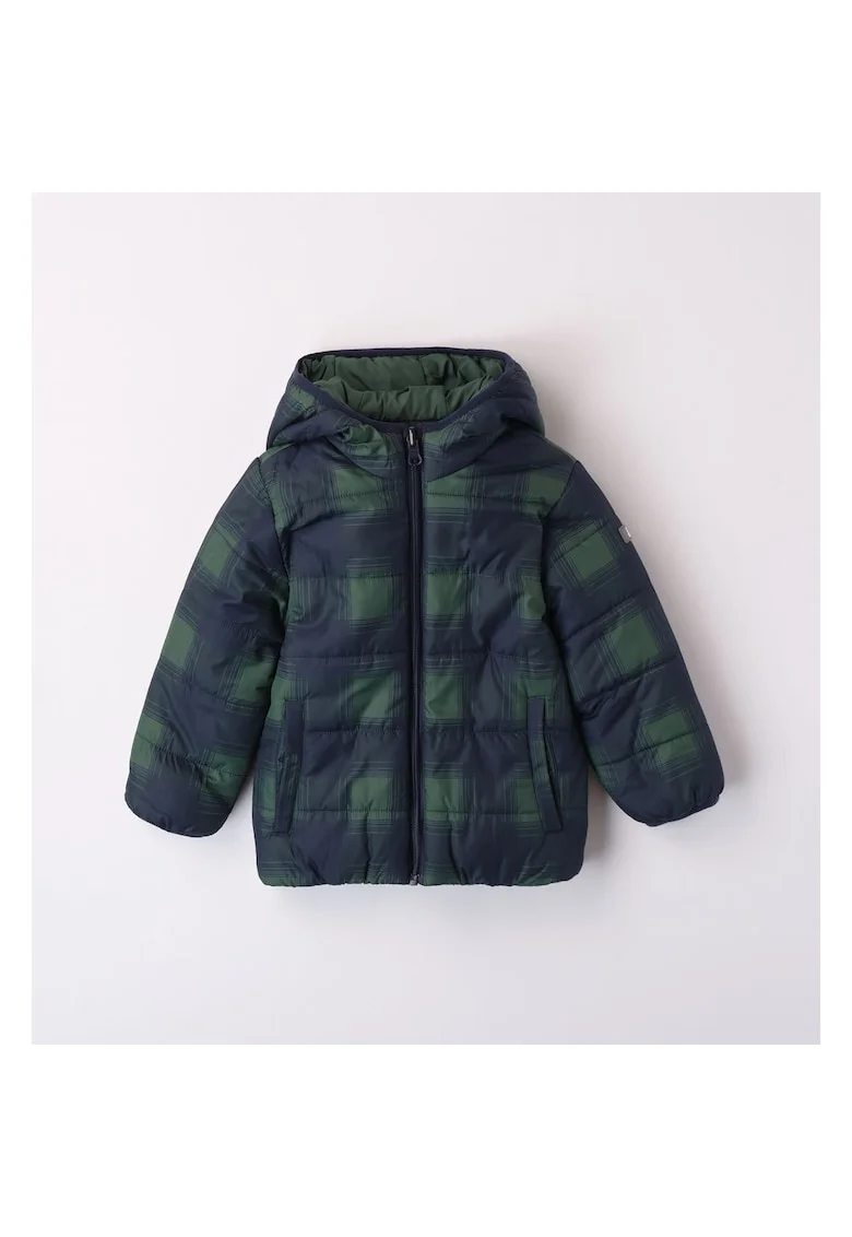 Geaca reversibila de iarna pentru baieti,  4.7523, Verde/Bleumarin, Verde/Bleumarin