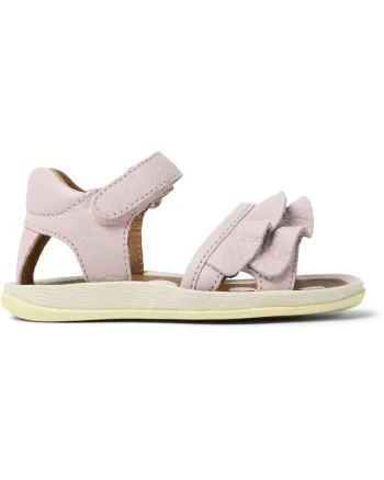Sandale din piele cu velcro Bicho, Roz pal
