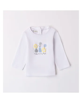 Bluza cu maneca lunga pentru fetite nou-nascut,  4.8113, Alb