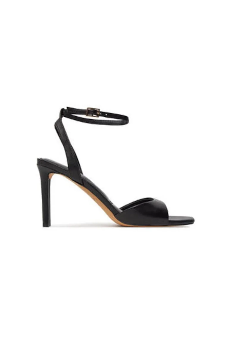 Sandale dama  13707889, Piele ecologica, Negru, Negru