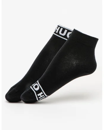 Set de sosete scurte cu logo - 2 perechi, Negru