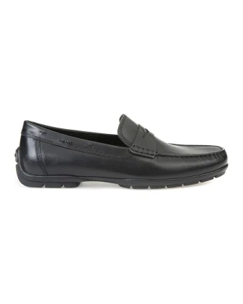 Mocasini uni de piele, Negru