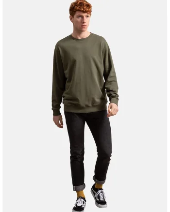 Bluza sport unisex de bumbac, Kaki
