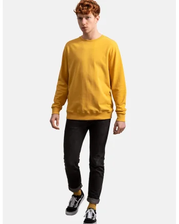 Bluza sport unisex de bumbac, Galben sofran