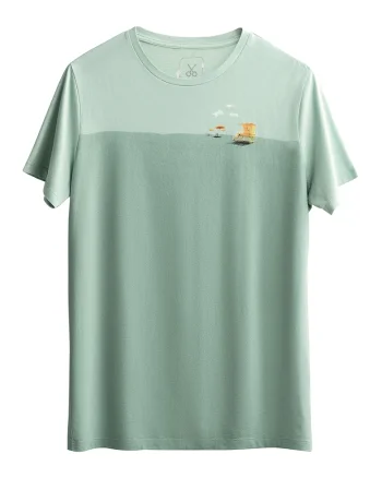 Tricou unisex cu doua nuante, Verde menta