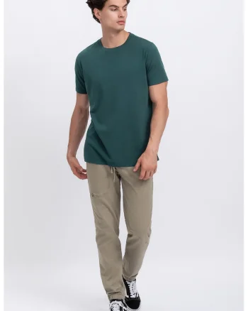 Tricou unisex cu decolteu rotund, Albastru petrol