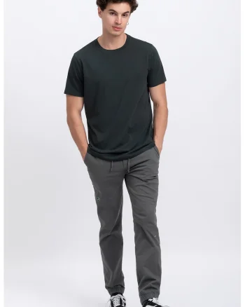 Tricou unisex cu decolteu rotund, Negru stins