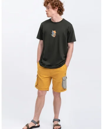 Tricou unisex cu imprimeu The Land, Gri antracit