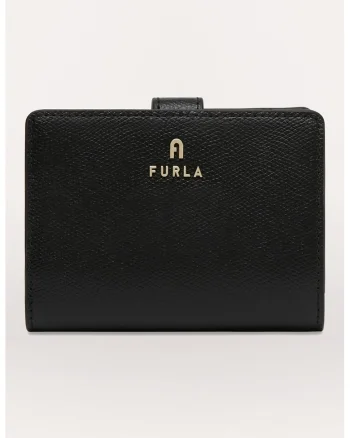 Portofel din piele Camelia, Negru