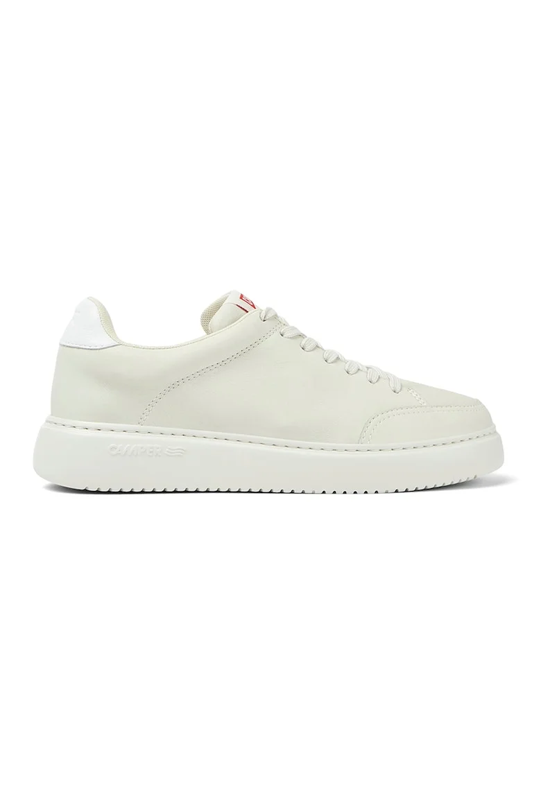 Pantofi sport din piele Runner K21 8749, Alb fildes