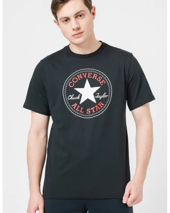 Tricou unisex de bumbac cu logo Go-To All Star, Rosu/Alb/Negru