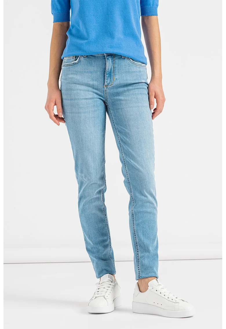 Blugi skinny cu 5 buzunare, Albastru deschis