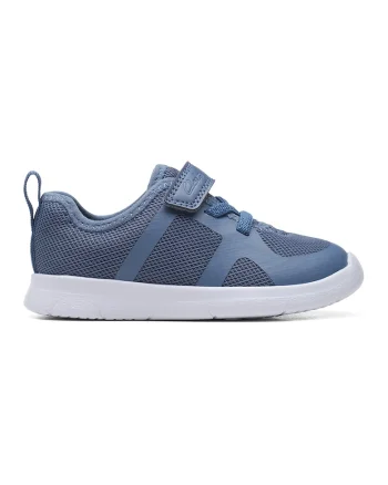 Pantofi sport de plasa tricotata cu velcro Ath Flux, Albastru deschis