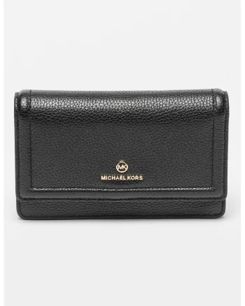 Portofel convertibil de piele Jet Set, Negru