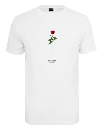 Tricou de bumbac cu decolteu la baza gatului, Alb