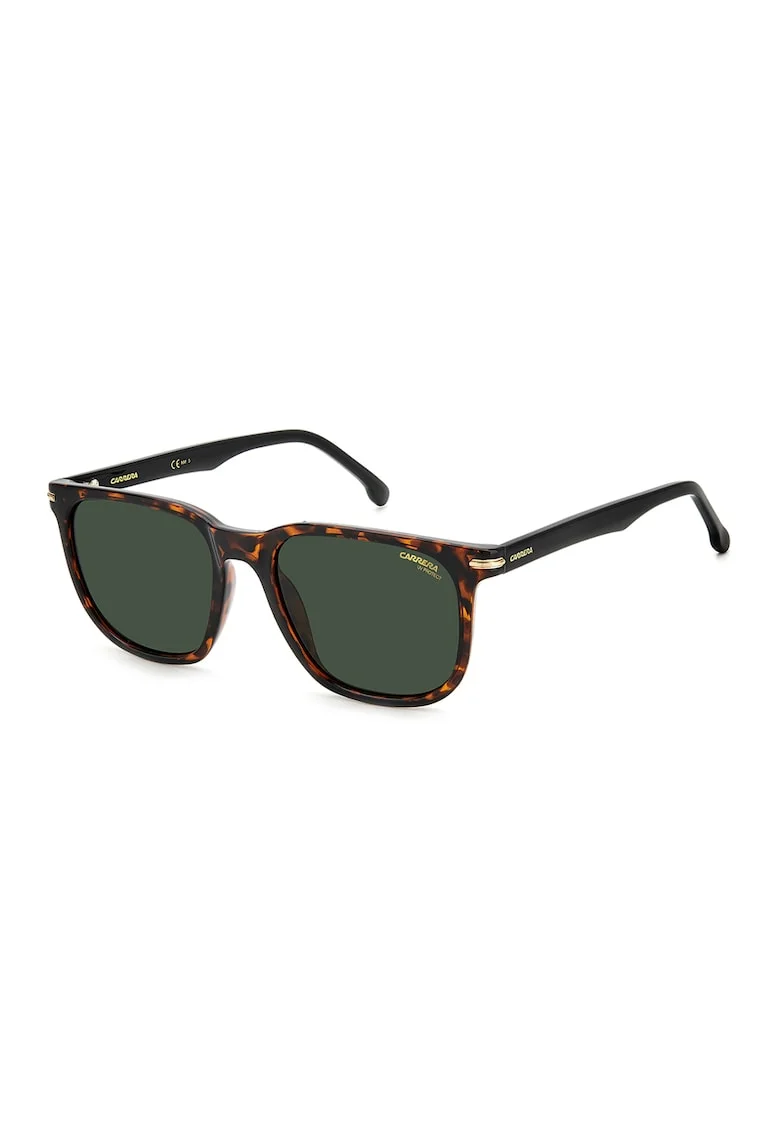 Ochelari de soare patrati unisex, Maro inchis/Maro scortisoara/Verde feriga