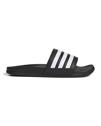 Papuci unisex Adilette Comfort, Alb/Negru