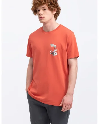 Tricou unisex cu imprimeu grafic, Rosu