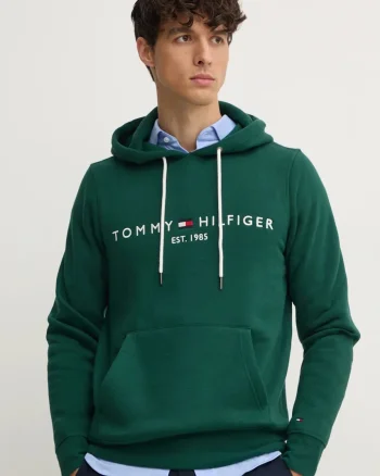 Tommy Hilfiger hanorac cu glugă bărbătesc cu bumbac
