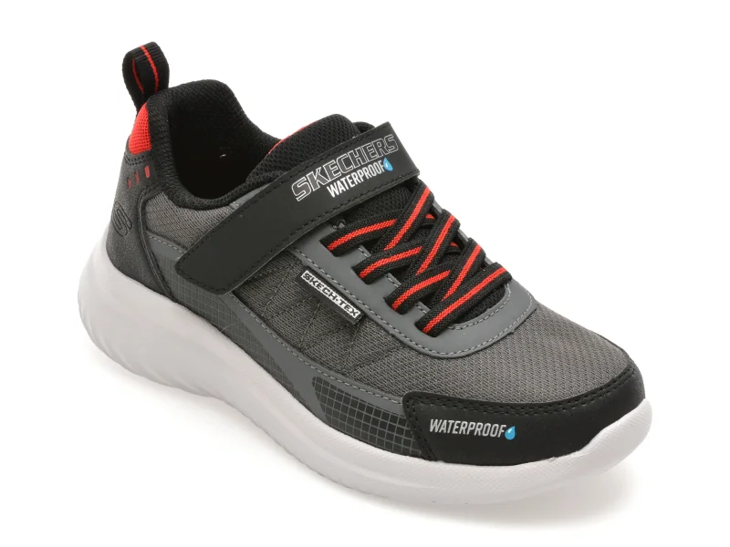 Pantofi sport SKECHERS negri, BOUNDER 2.0, din material textil