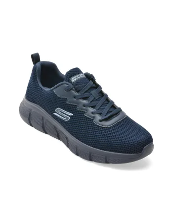 Pantofi sport SKECHERS bleumarin, BOBS B FLEX, din material textil