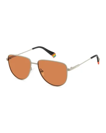 Ochelari de soare unisex cu lentile polarizate, Argintiu