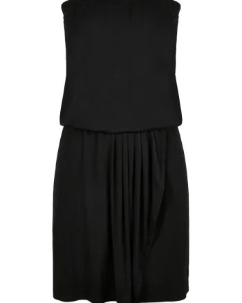 Rochie bandeau cu slit frontal, Negru