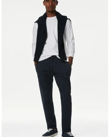Pantaloni de trening cu buzunare laterale, Albastru ultramarin