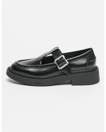 Pantofi loafer de piele cu decupaje Mason, Negru