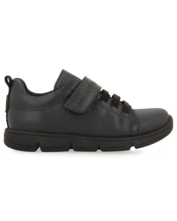 Pantofi de piele cu velcro Heilig, Bleumarin