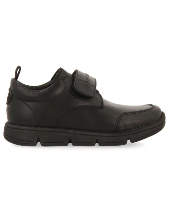 Pantofi cu insertii de piele, Negru